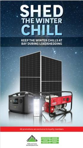 Leroy Merlin - Shed The Winter Chill - Loadshedding Deals