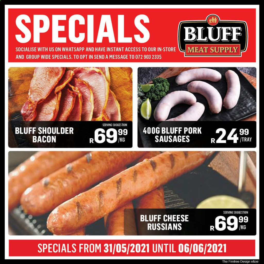 Bluff Meat Supply specials - 05.31.2021 - 06.06.2021. 