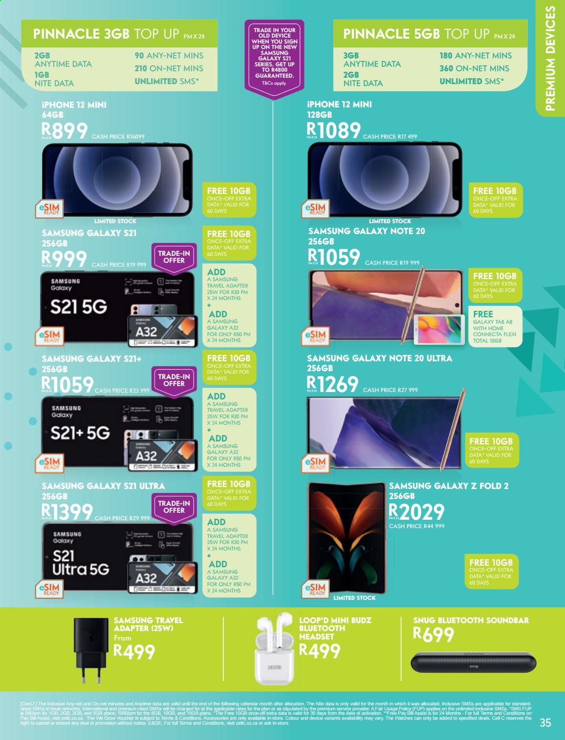 Cell C specials - 06.01.2021 - 07.12.2021. 
