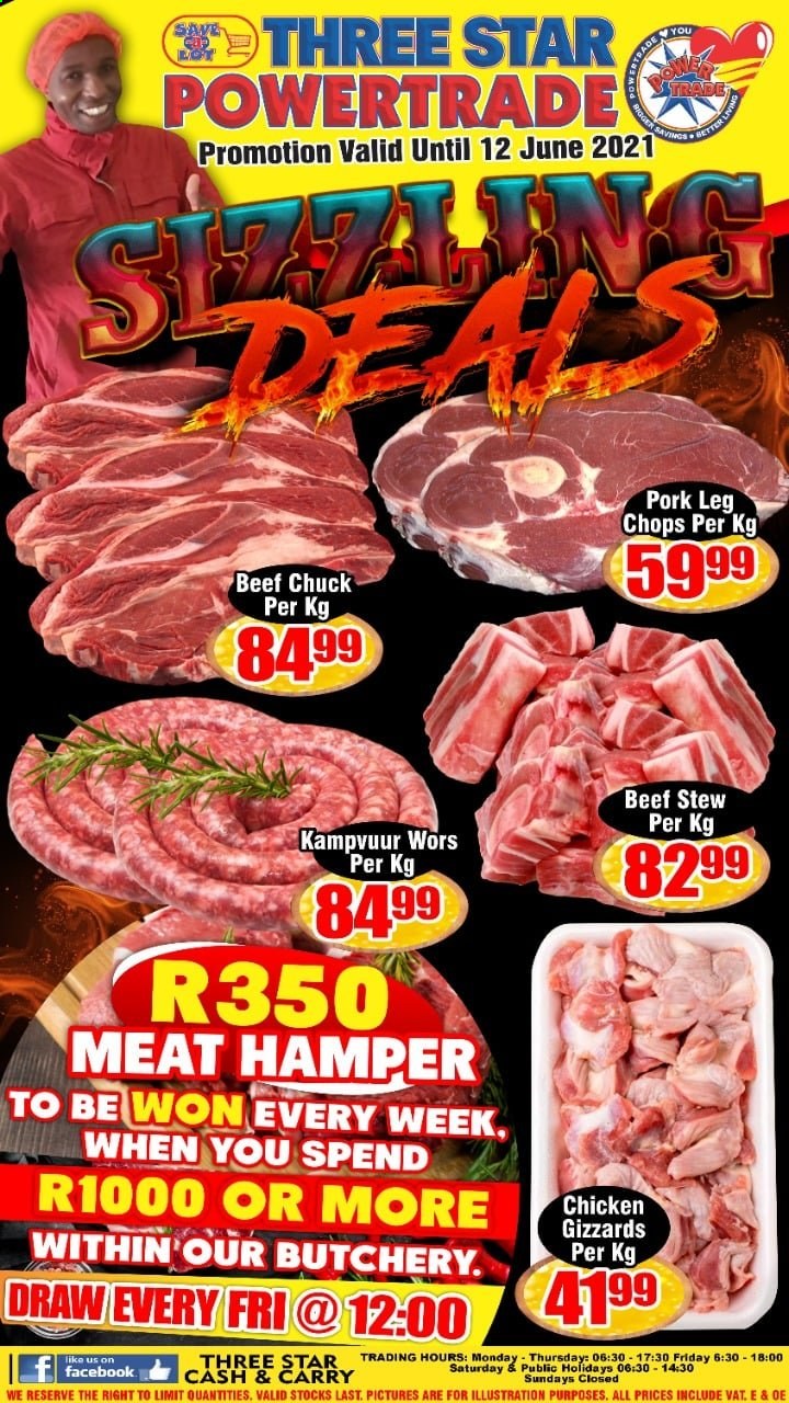 Three Star Cash and Carry specials - 06.09.2021 - 06.12.2021. 
