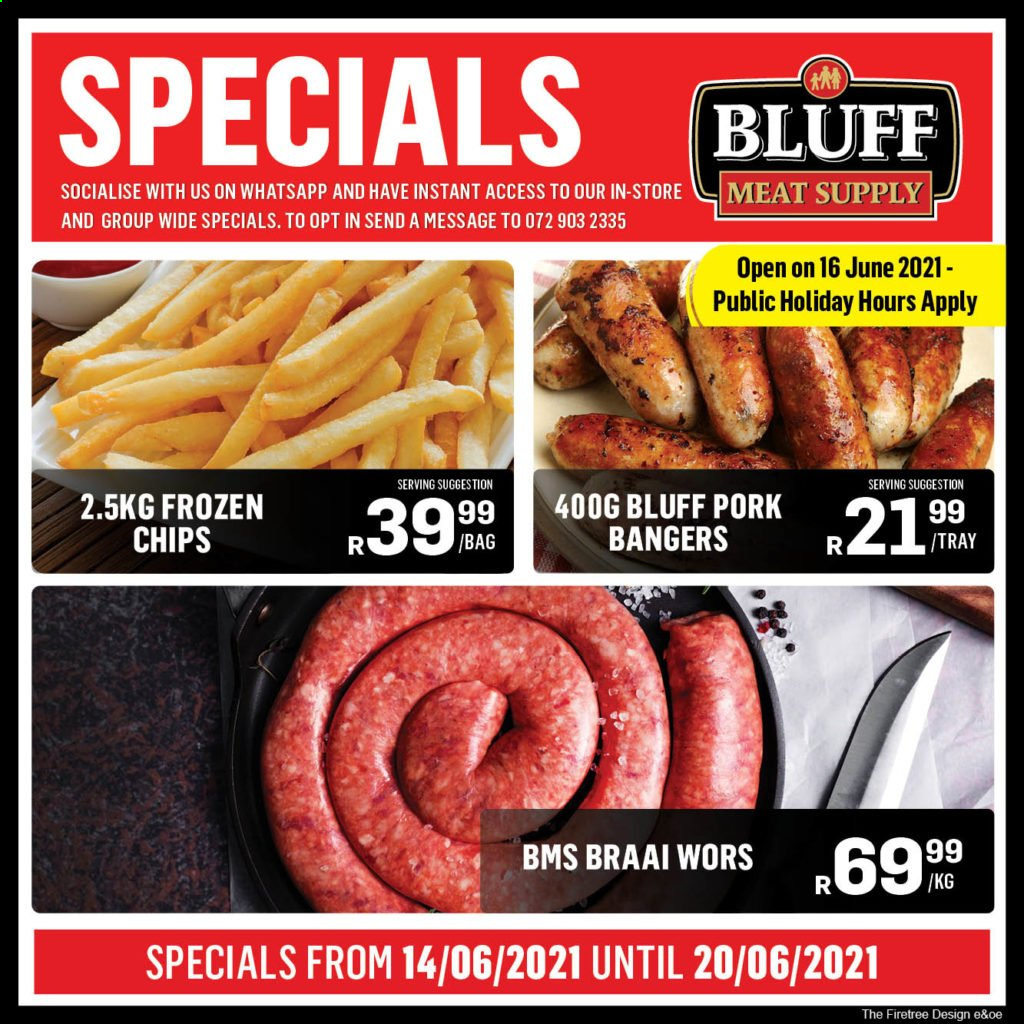 Bluff Meat Supply specials - 06.14.2021 - 06.20.2021. 