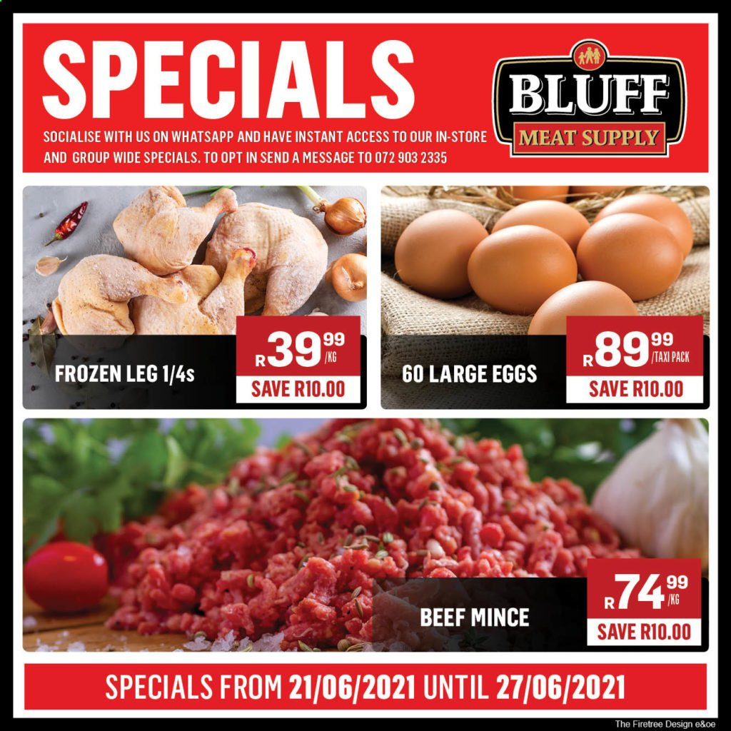 Bluff Meat Supply specials - 06.21.2021 - 06.27.2021. 