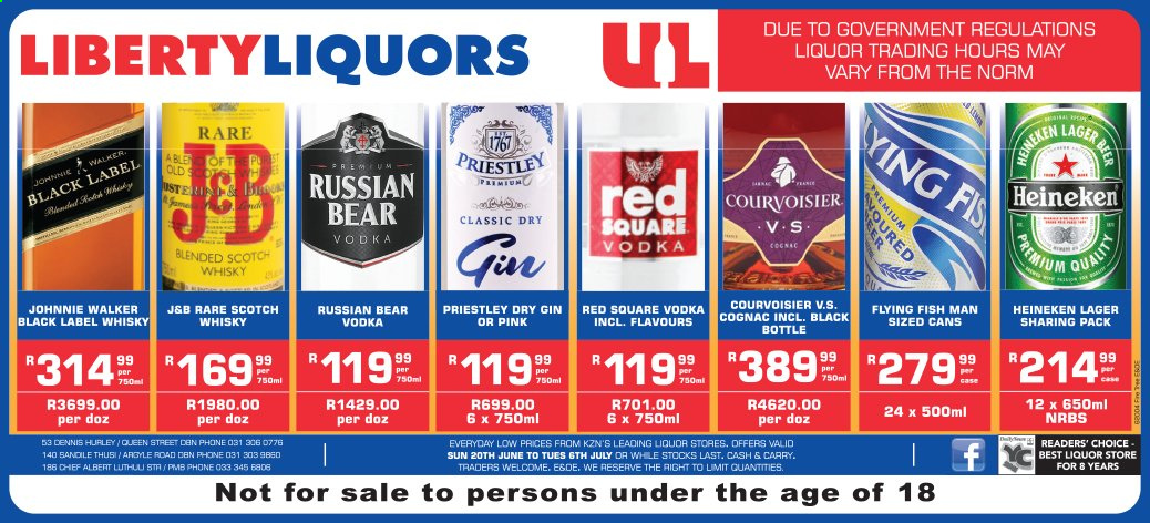 Liberty Liquors specials - 06.20.2021 - 07.06.2021. 