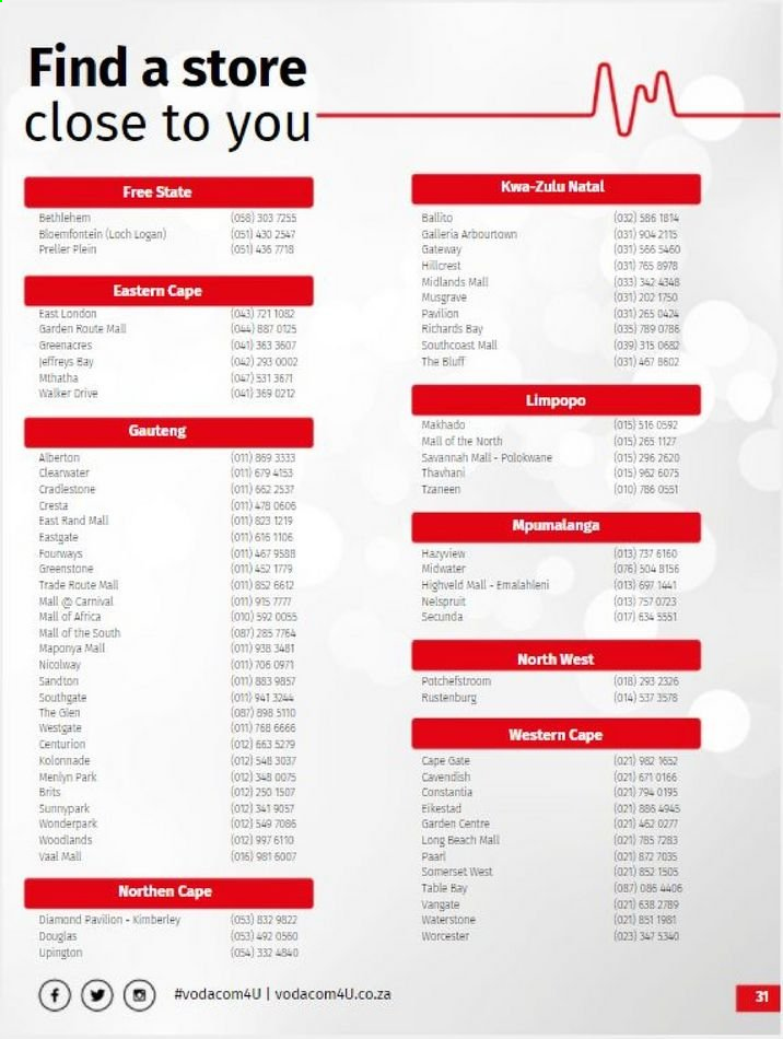Vodacom specials - 07.07.2021 - 08.05.2021. 