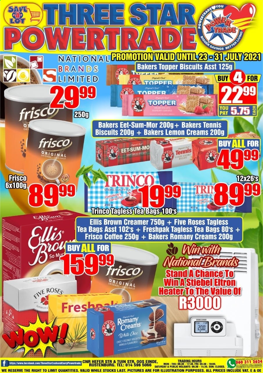 Three Star Cash and Carry specials - 07.23.2021 - 07.31.2021. 