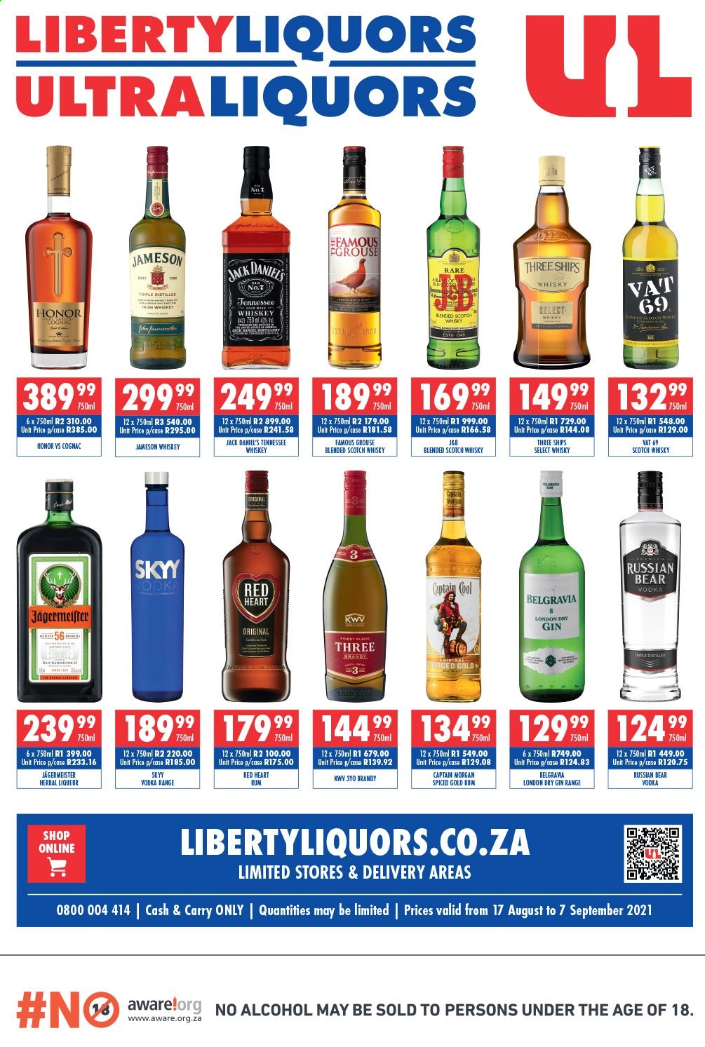 Liberty Liquors specials - 08.17.2021 - 09.07.2021. 