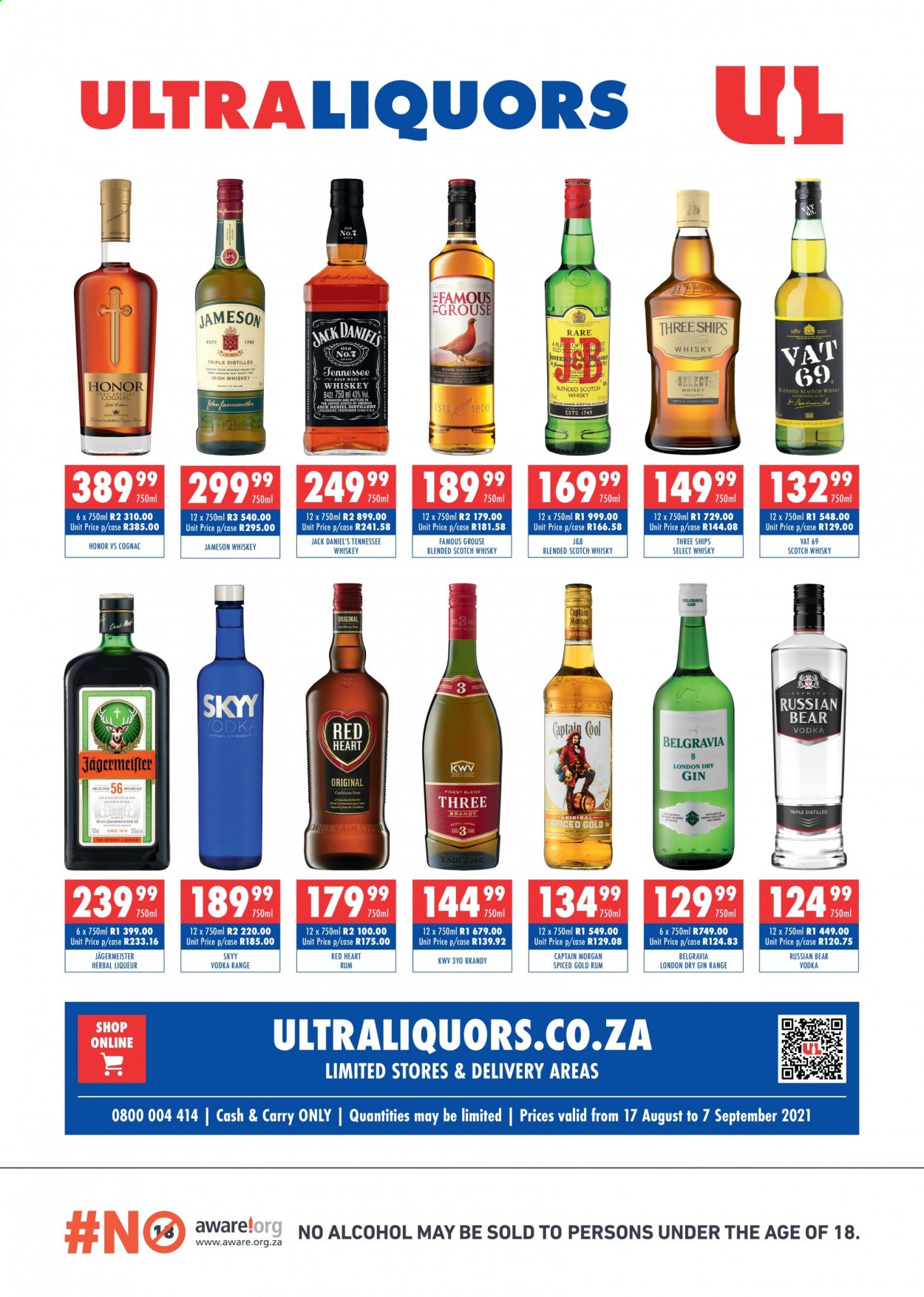 Ultra Liquors specials - 08.17.2021 - 09.07.2021. 