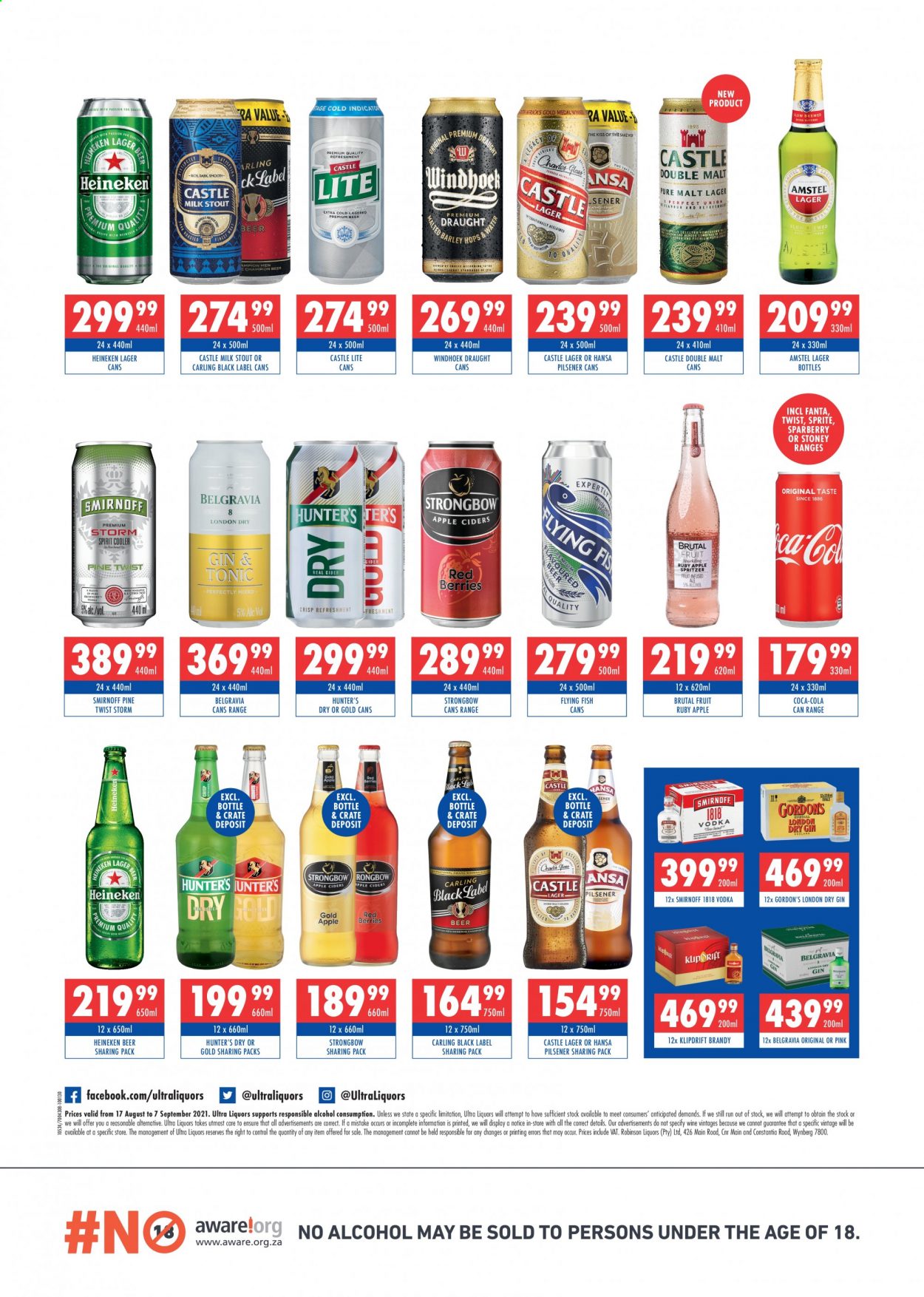 Ultra Liquors specials - 08.17.2021 - 09.07.2021. 