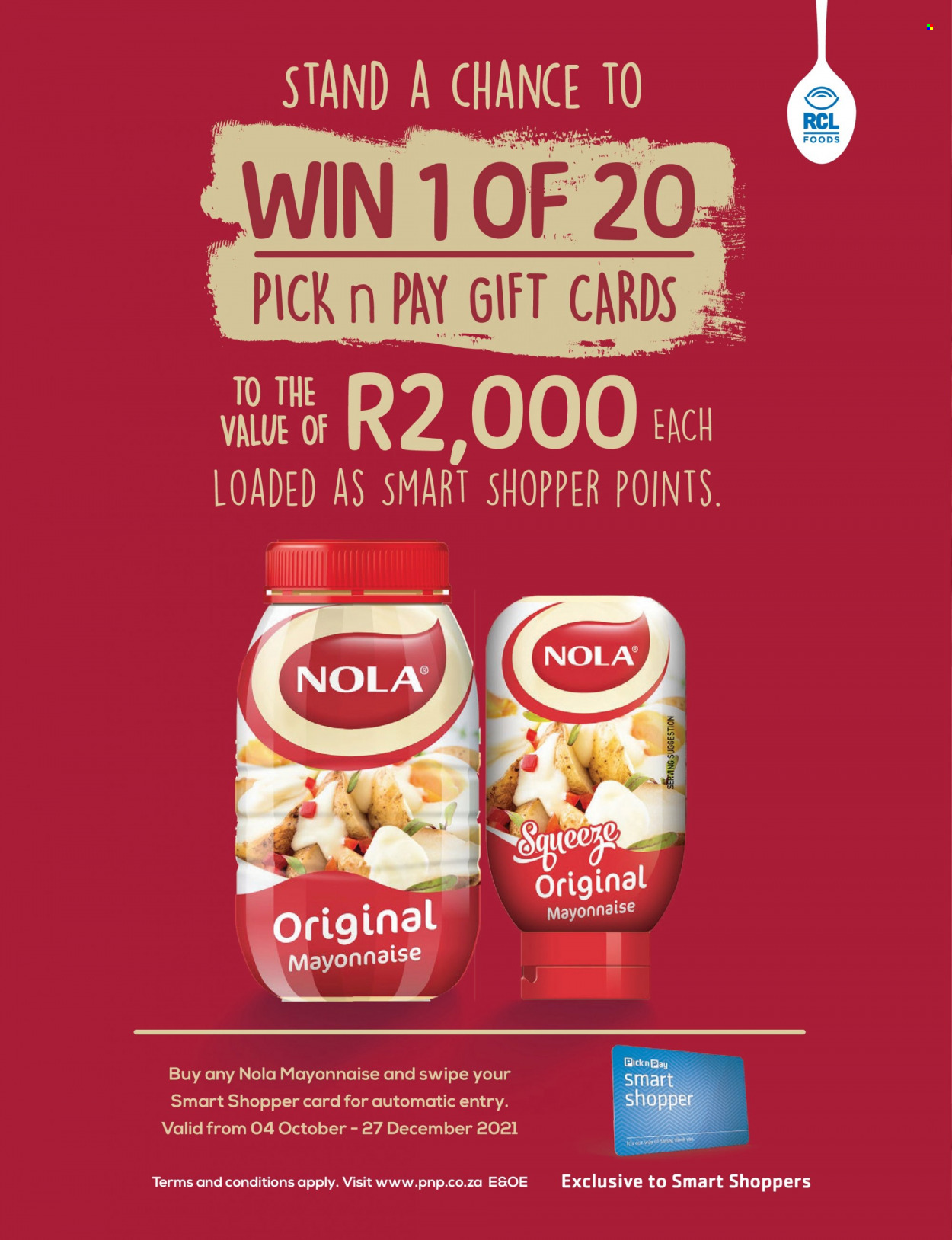 Pick n Pay specials. 