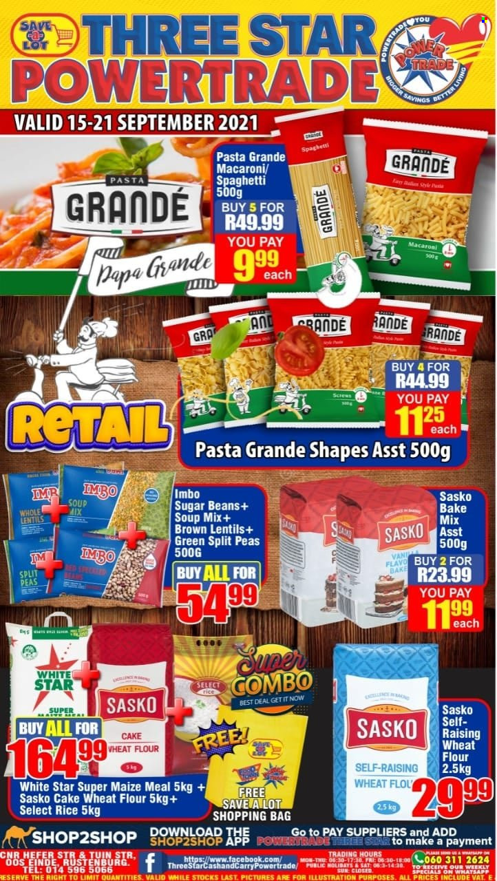 Three Star Cash and Carry specials - 09.15.2021 - 09.21.2021. 