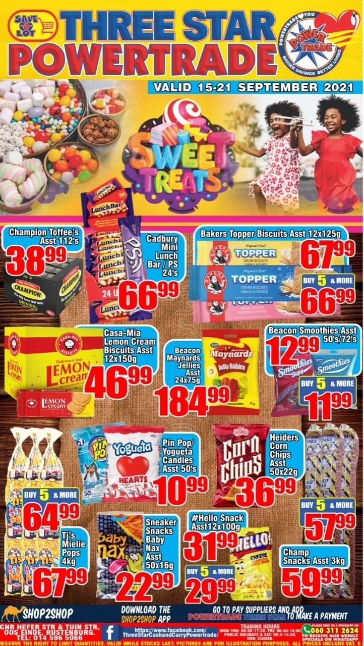 Three Star Cash and Carry specials - 09.15.2021 - 09.21.2021. 