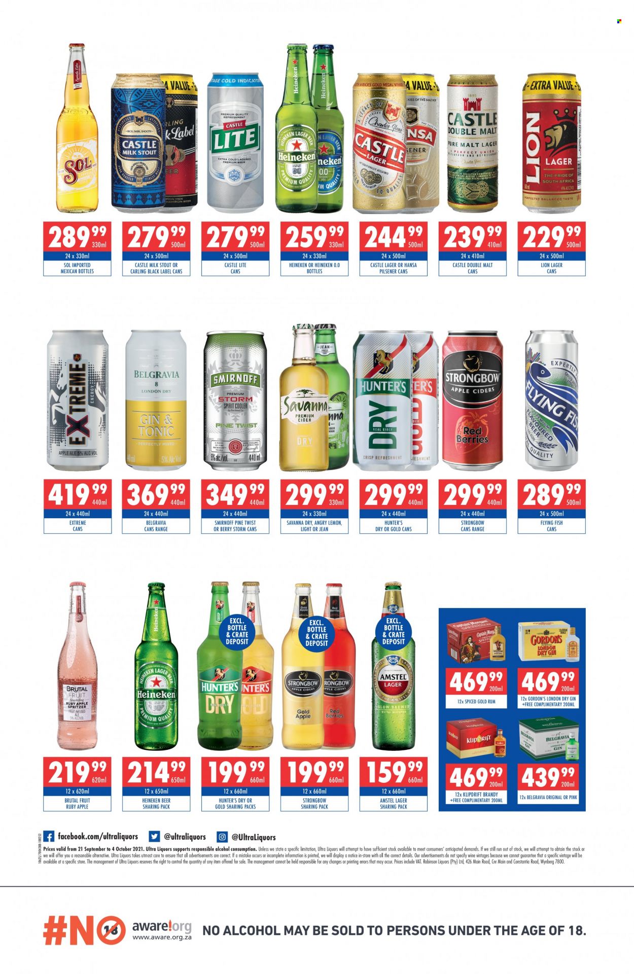 Ultra Liquors specials - 09.21.2021 - 10.04.2021. 