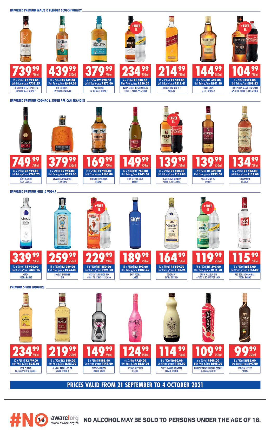Ultra Liquors specials - 09.21.2021 - 10.04.2021. 
