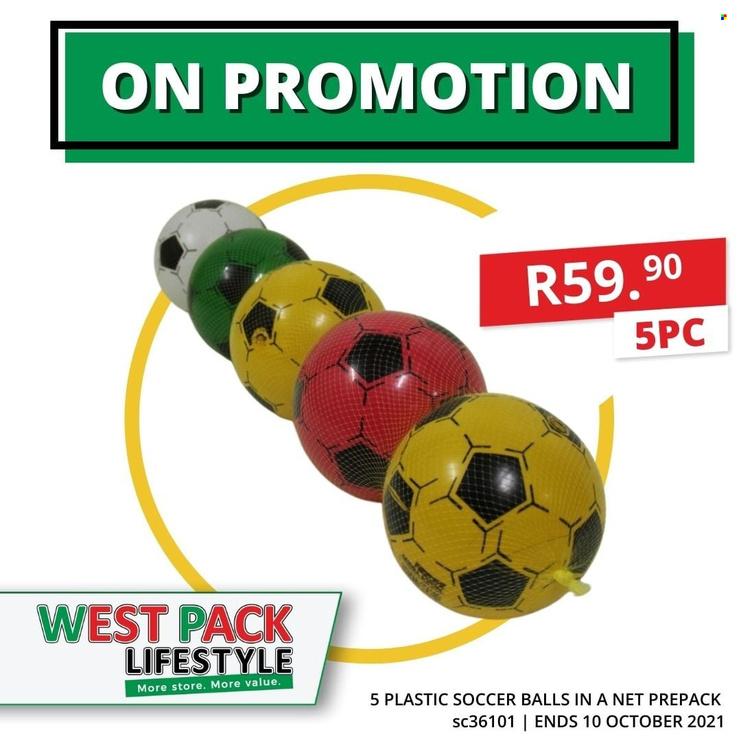 West Pack Lifestyle specials - 09.21.2021 - 10.10.2021. 