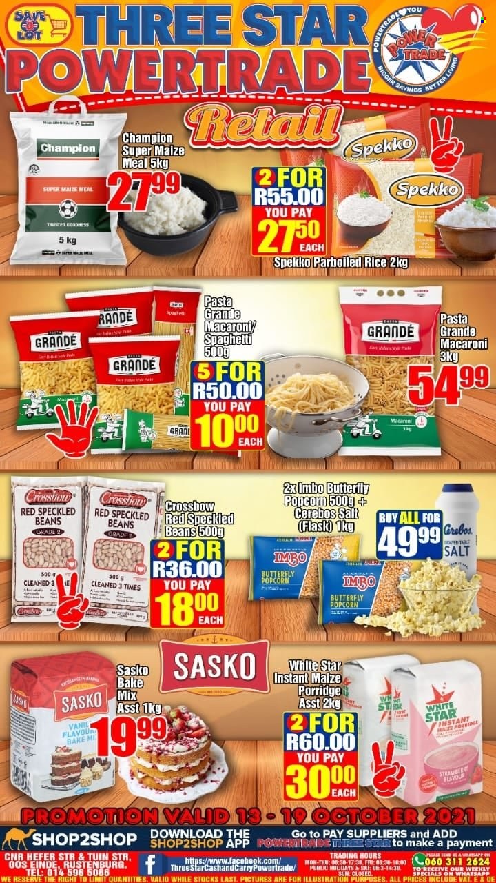 Three Star Cash and Carry specials - 10.13.2021 - 10.19.2021. 