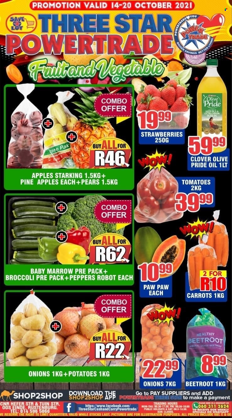 Three Star Cash and Carry specials - 10.14.2021 - 10.20.2021. 