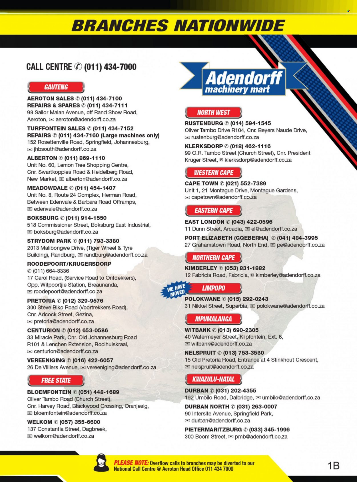 Adendorff Machinery Mart specials. 
