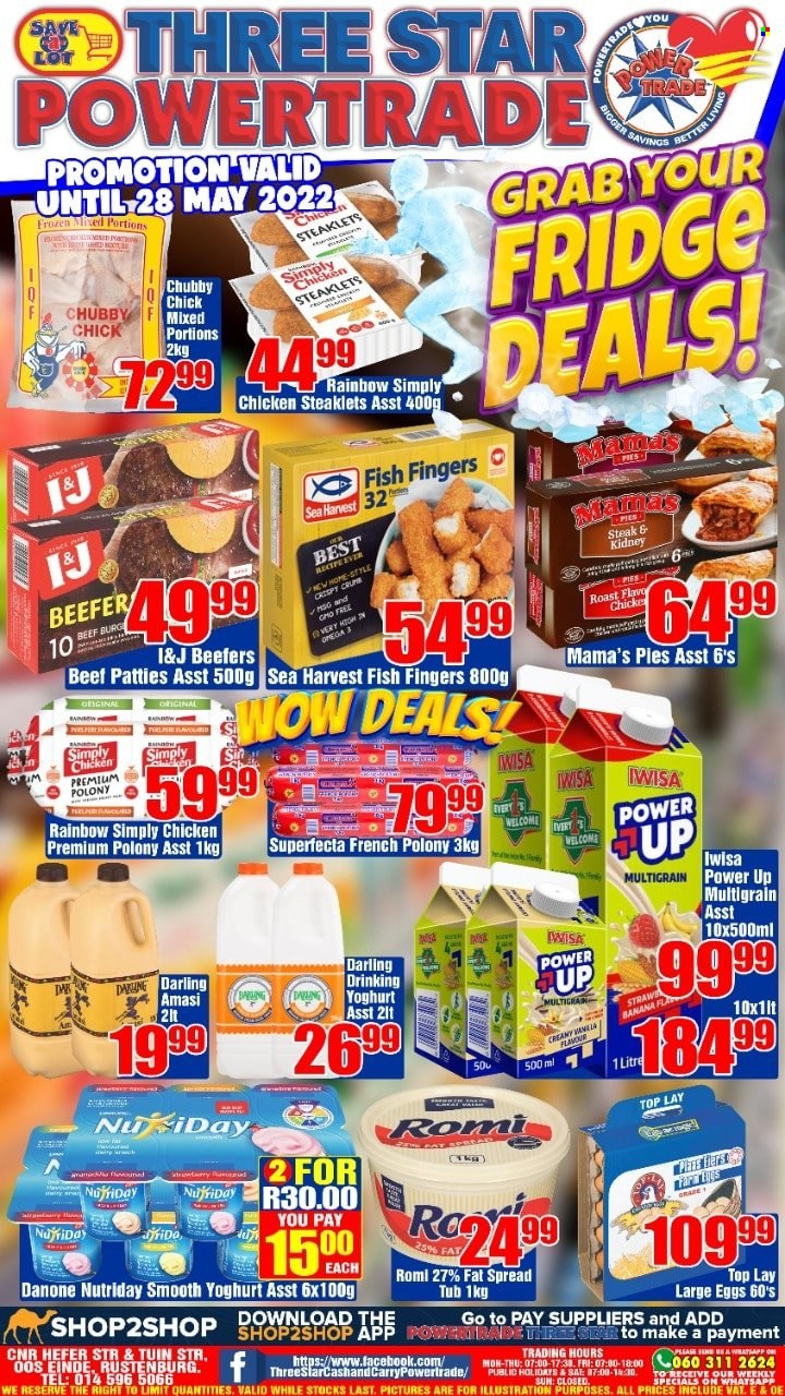 Three Star Cash and Carry specials - 05.25.2022 - 05.28.2022. 