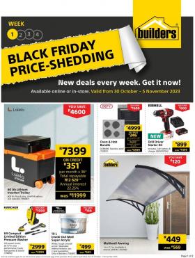 Builders - Black Friday Price-Shedding
