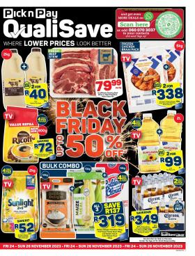 Pick n Pay QualiSave - Black Friday Specials