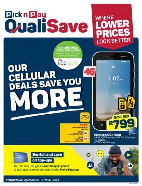Pick n Pay QualiSave - Cellular Specials