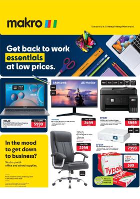 Makro - Get Back To Work Essentials At Low Prices
