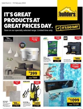 Builders - It's Great Products At Great Prices Day
