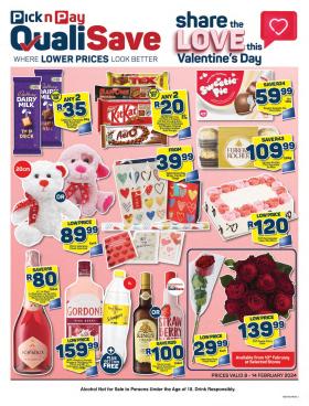 Pick n Pay QualiSave - Valentines Day Specials