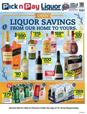 Pick n Pay - PnP Liquor Specials
