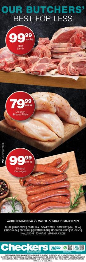 Checkers - Checkers Butchery Promotion   Selected Stores  