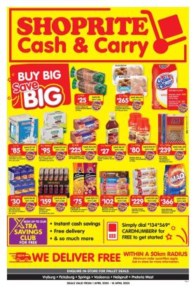 Shoprite - Cash & Carry Mid Month Deals Selected Stores
