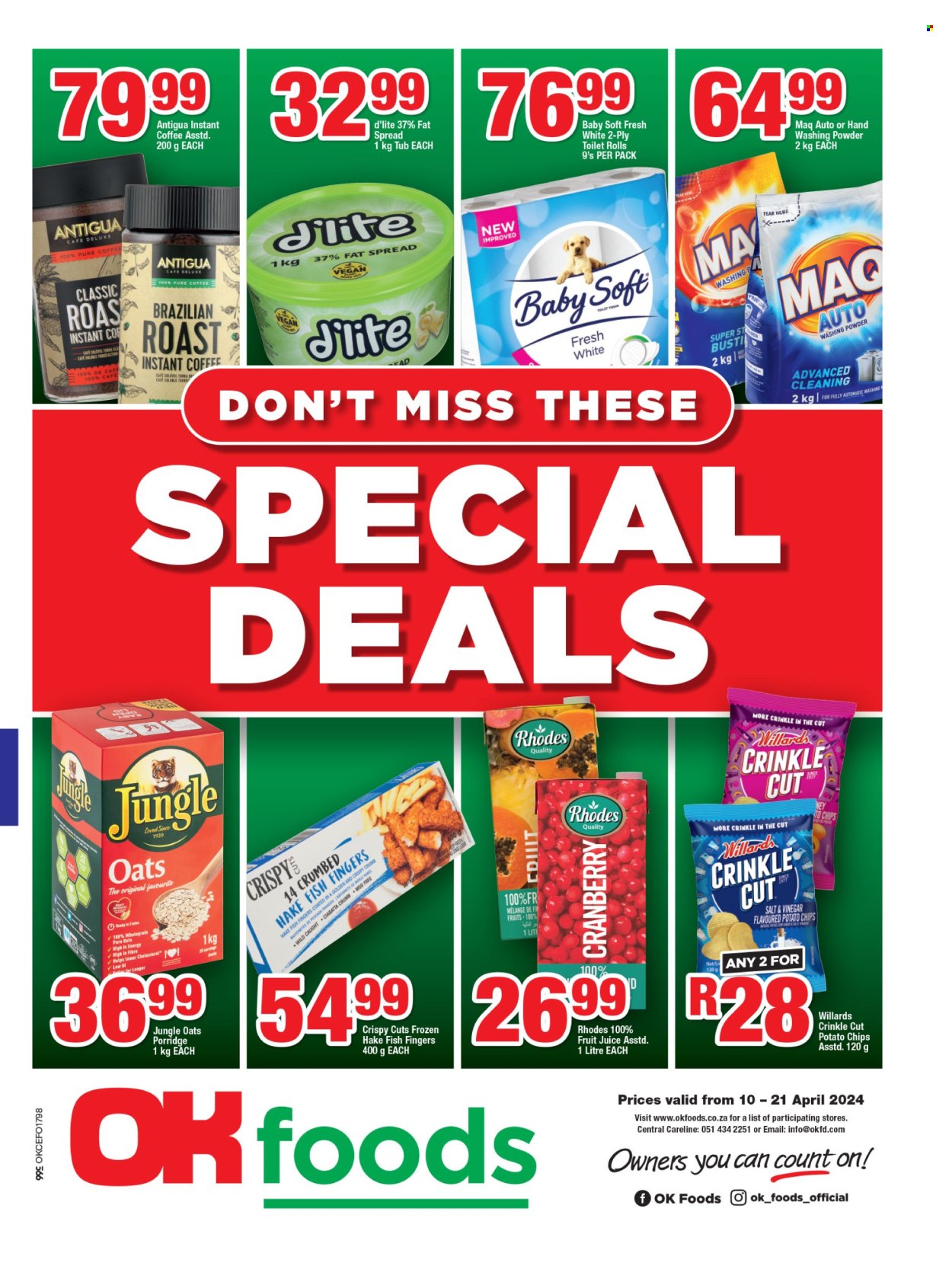 OK Foods specials - 04.10.2024 - 04.21.2024. 