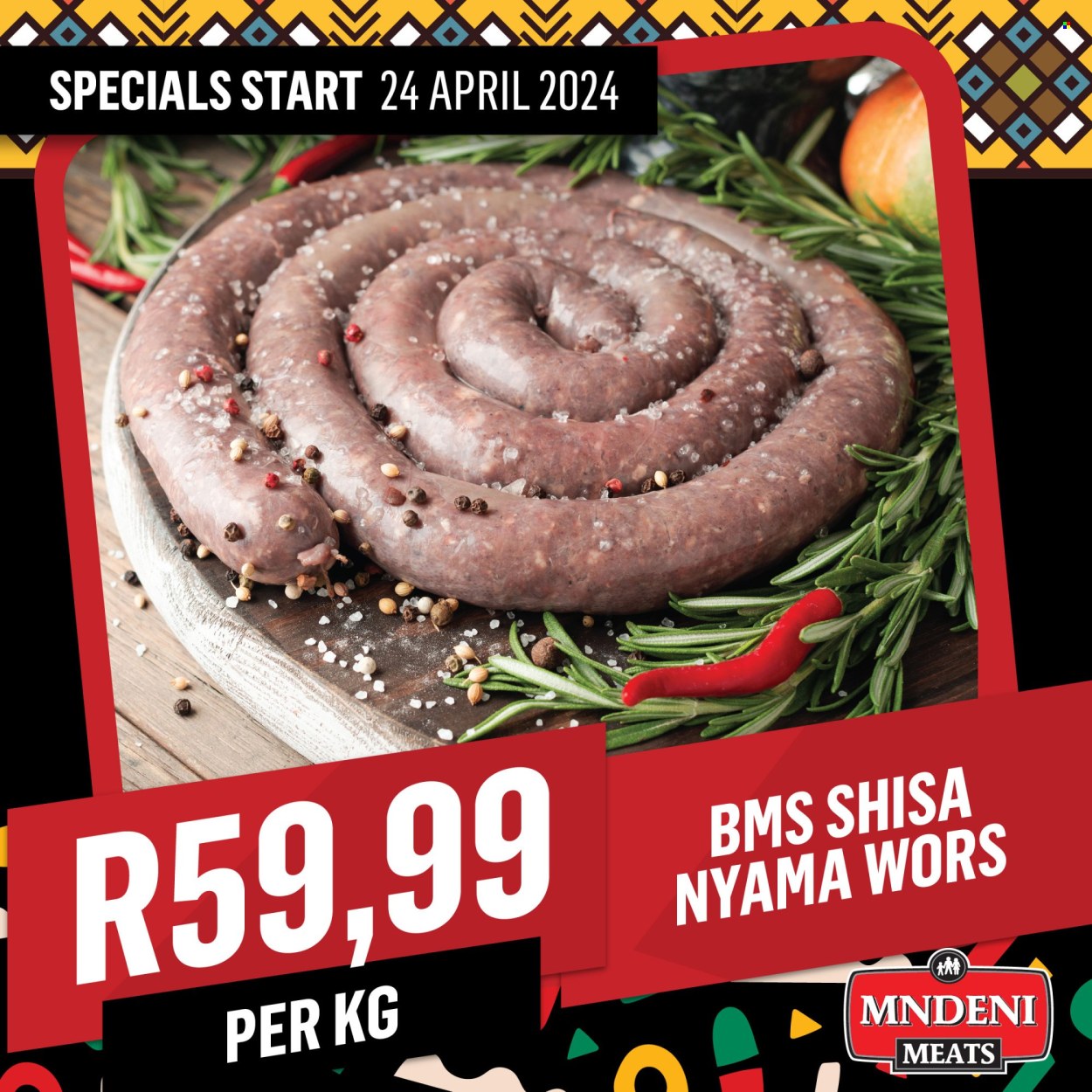 Mndeni Meats specials. 