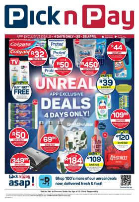 Pick n Pay - Unreal asap! Specials