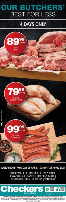 Checkers - Checkers Butchery Promotion   Selected Stores 