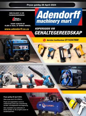 Adendorff Machinery Mart - Buyers guide for quality tools