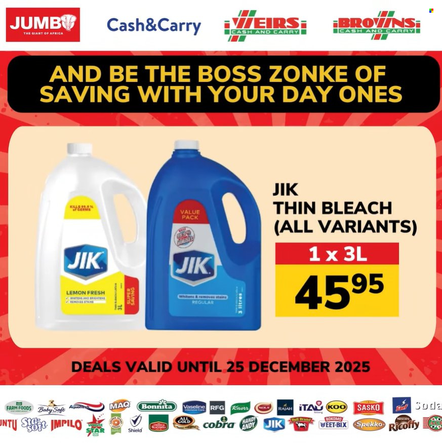 Jumbo Cash & Carry specials - 11.26.2024 - 12.25.2025. 