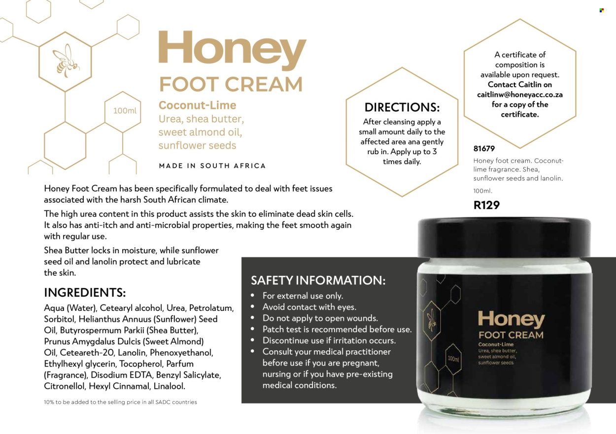 Honey specials. 