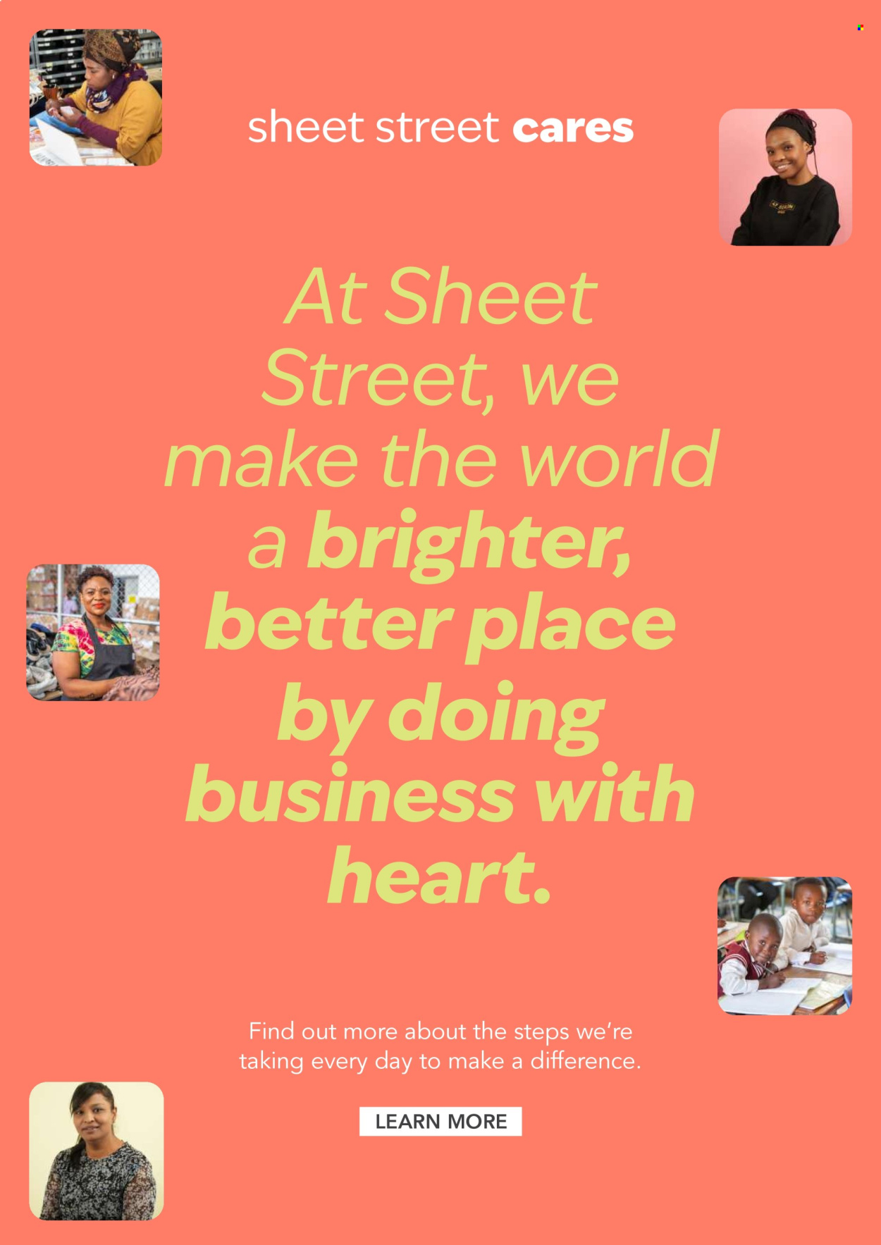 Sheet Street specials. 