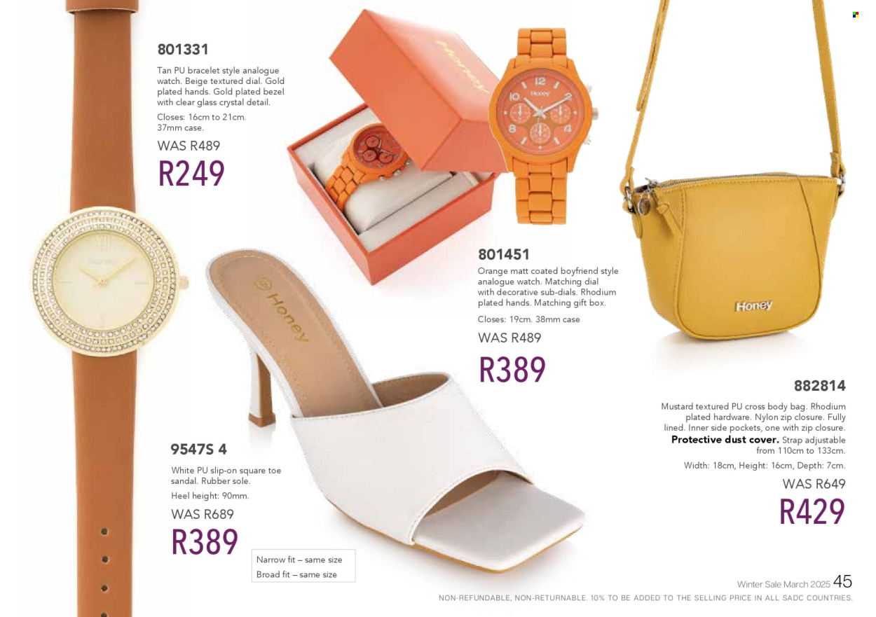 Honey specials. 