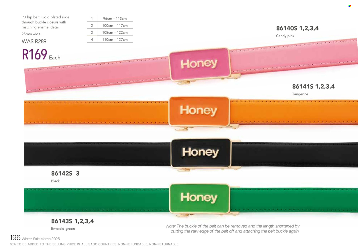 Honey specials. 