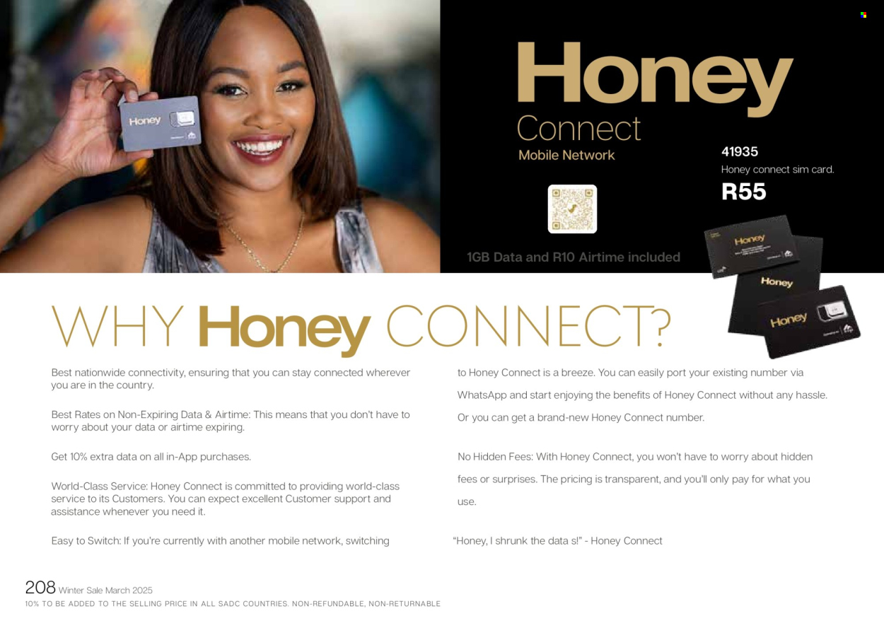 Honey specials. 
