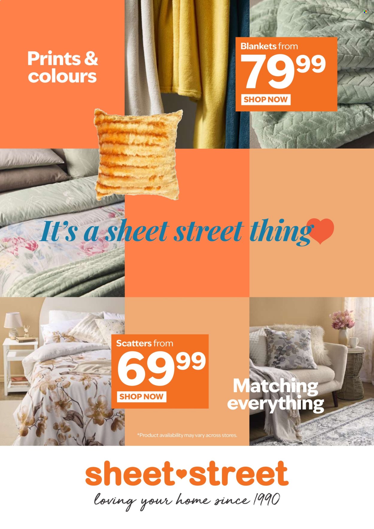 Sheet Street specials. 
