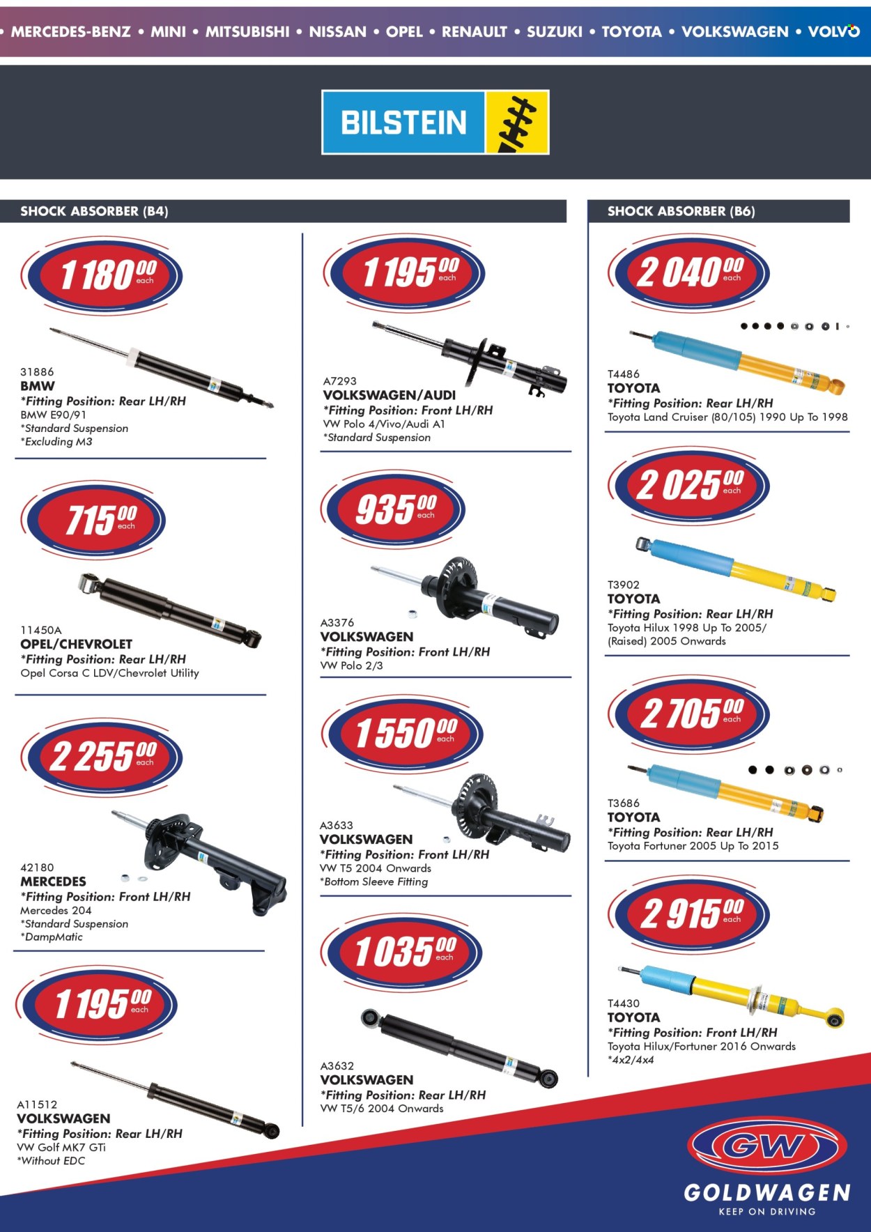 Goldwagen specials - 04.01.2025 - 05.31.2025. 