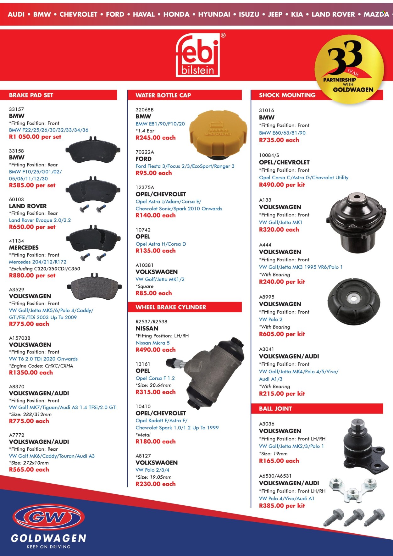 Goldwagen specials - 04.01.2025 - 05.31.2025. 