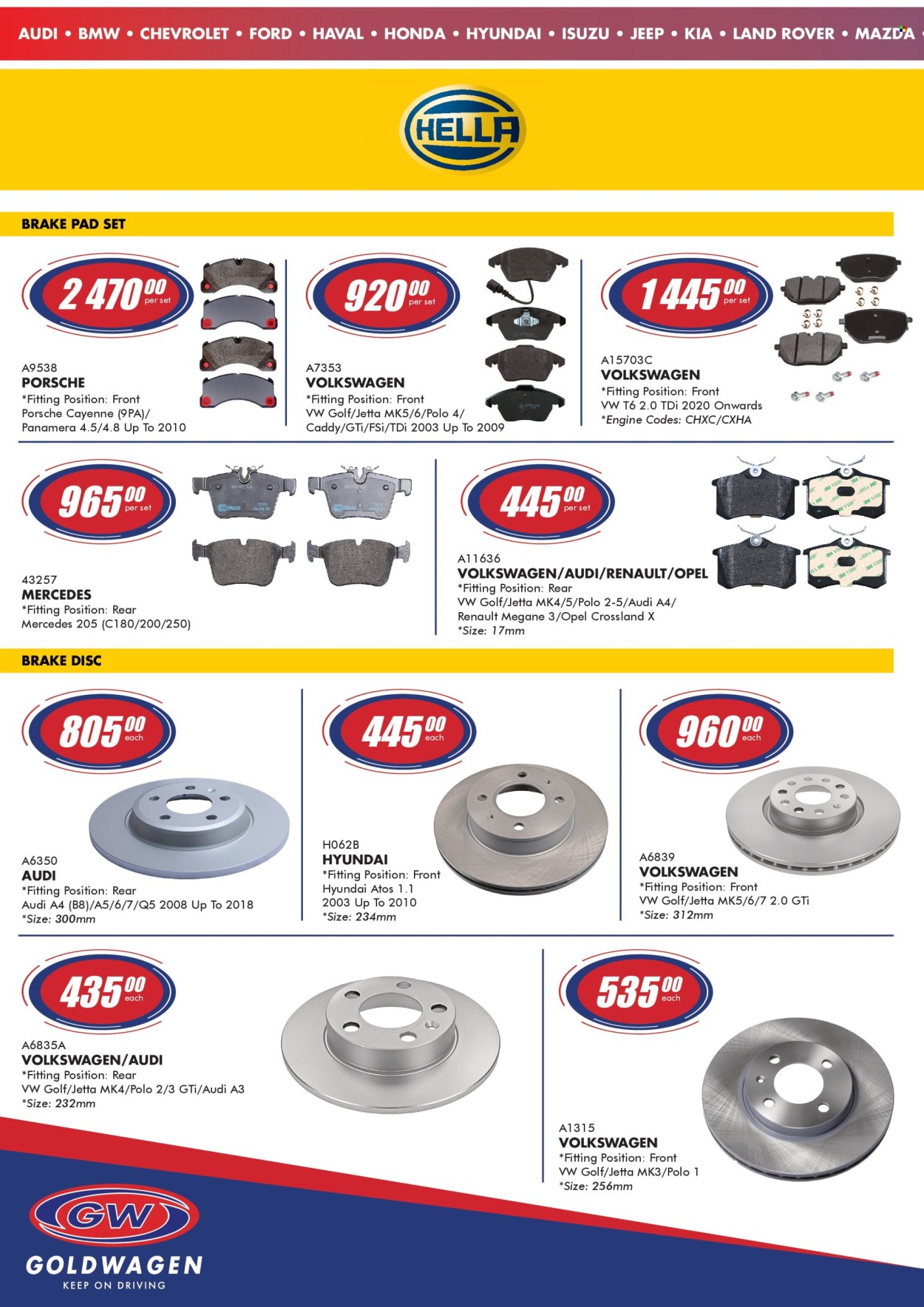 Goldwagen specials - 04.01.2025 - 05.31.2025. 