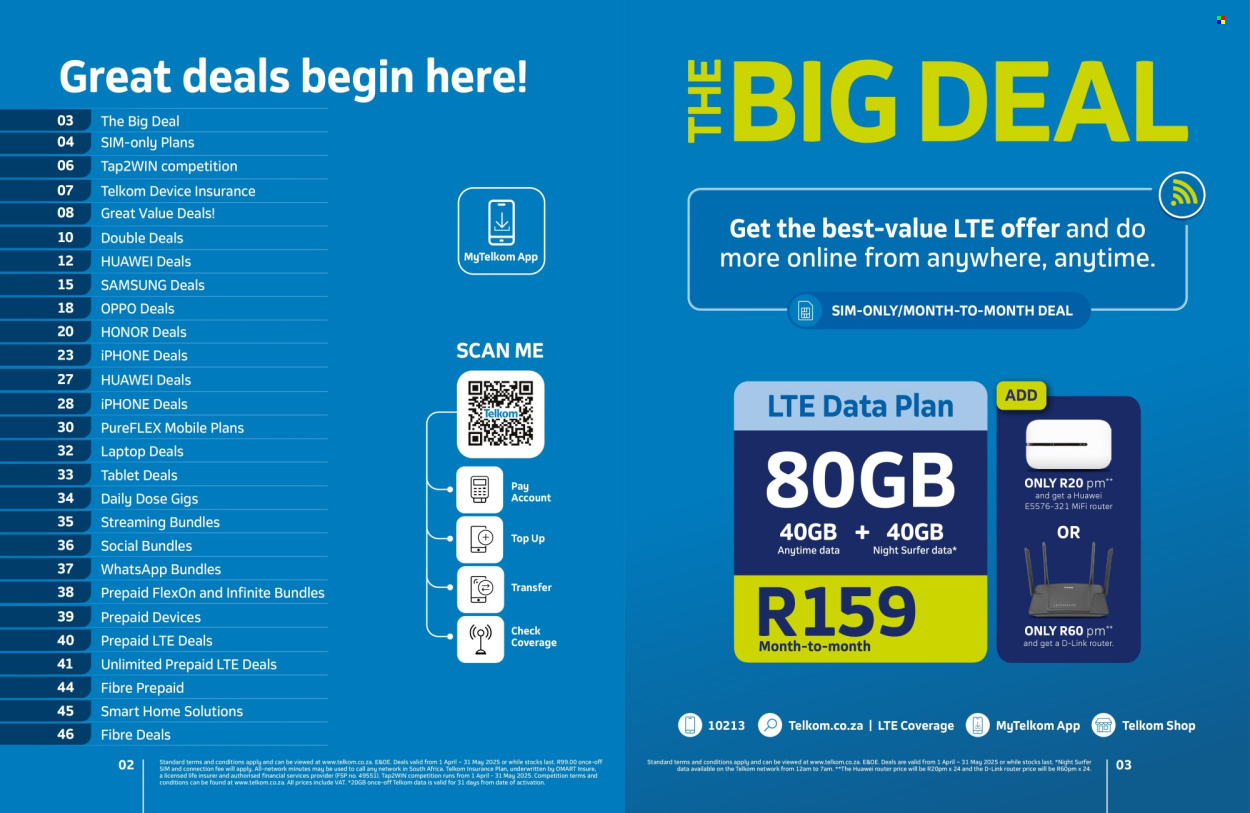 Telkom specials - 04.01.2025 - 05.31.2025. 
