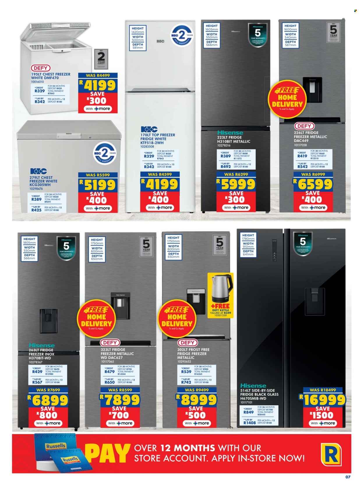 Russells specials - 04.14.2025 - 05.18.2025. 