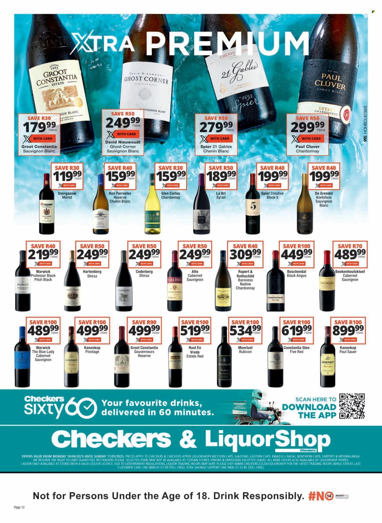 Checkers specials - 04.14.2025 - 05.11.2025. 