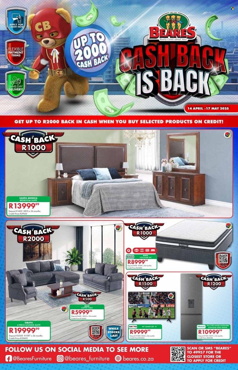 Beares specials - 04.14.2025 - 05.17.2025. 